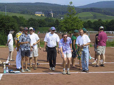 Boule vor schöner Kulisse