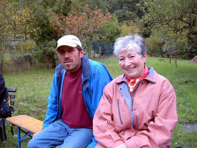 Ferdi und Herma bei der 1. Rast